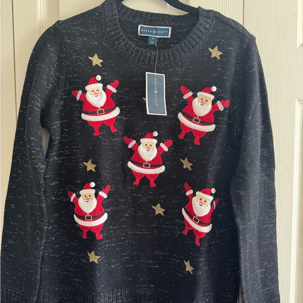 Karen Scott Santa Sweater
